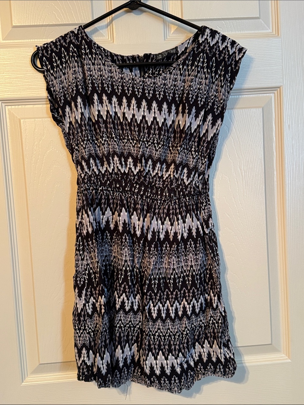 Be Bop Black & White Patterned Women's Dress - Classic Summer Style